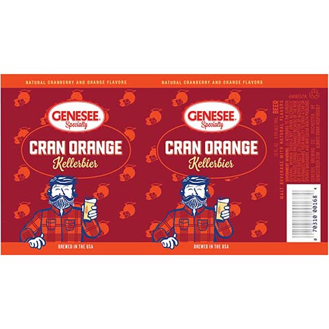 Genesee Cran Orange Kellerbier – CraftShack - Buy craft beer online.