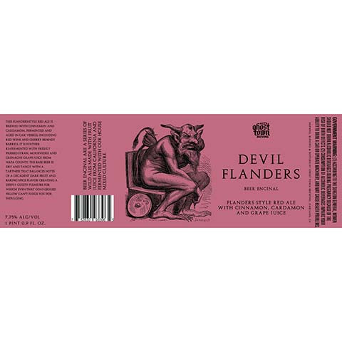 Ghost Town Devil Flanders Red Ale
