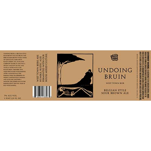 Ghost Town Undoing Bruin Sour Brown Ale
