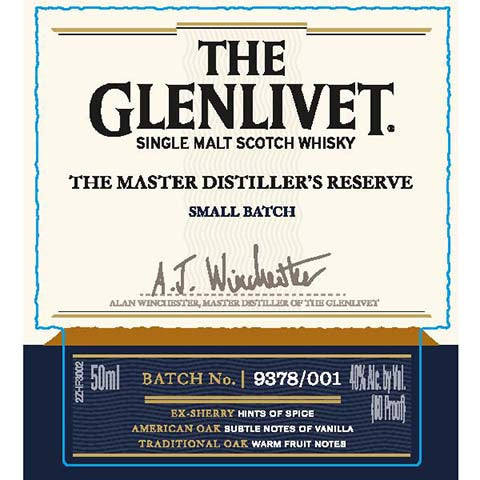 Glenlivet The Master Ditiller's Reserve Scotch Whisky