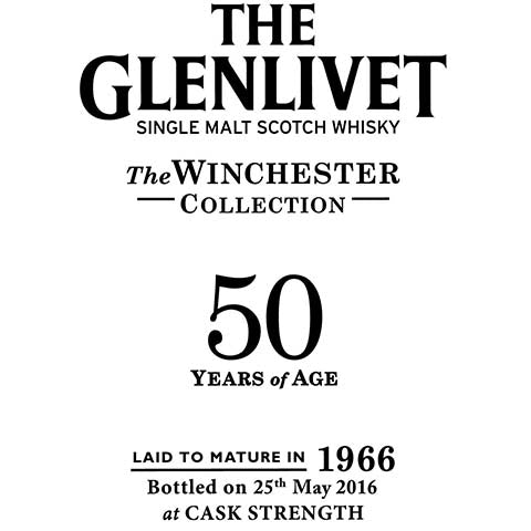 Glenlivet The Winchester Collection - 50 Year Scotch Whisky