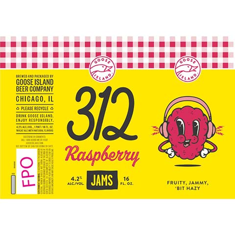 Goose Island 312 Raspberry Jams Wheat Ale