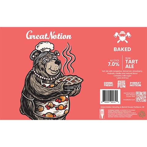 Great Notion Baked (Tangerine Cinnamon Strawberry Rhubarb) Sour