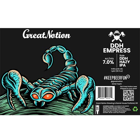 Great Notion DDH Empress Hazy IPA