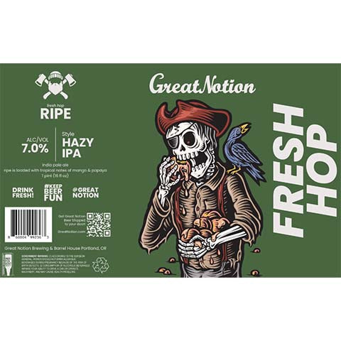 Great Notion Fresh Hop Ripe Hazy IPA