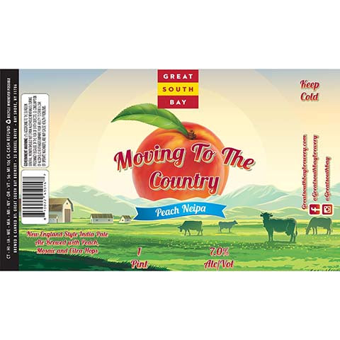 Great South Bay Moving To The Country Peach NEIPA