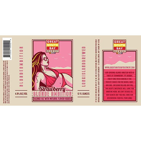 Great South Bay Strawberry Blonde Ambition Blonde Ale