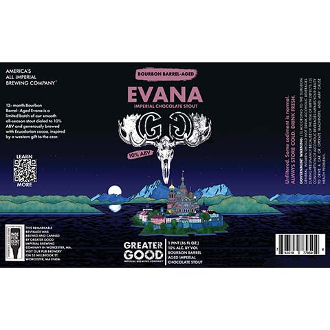 Greater Good Evana Imperial Chocolate Stout
