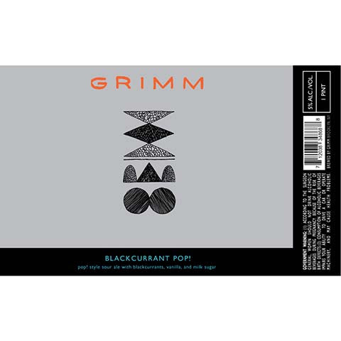 Grimm Blackcurrant Pop! Sour Ale