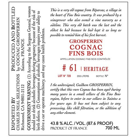 Grosperrin-61-Heritage-Cognac-700ML-BTL