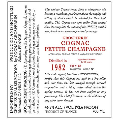 Grosperrin-Lot-N-570-Cognac-700ML-BTL