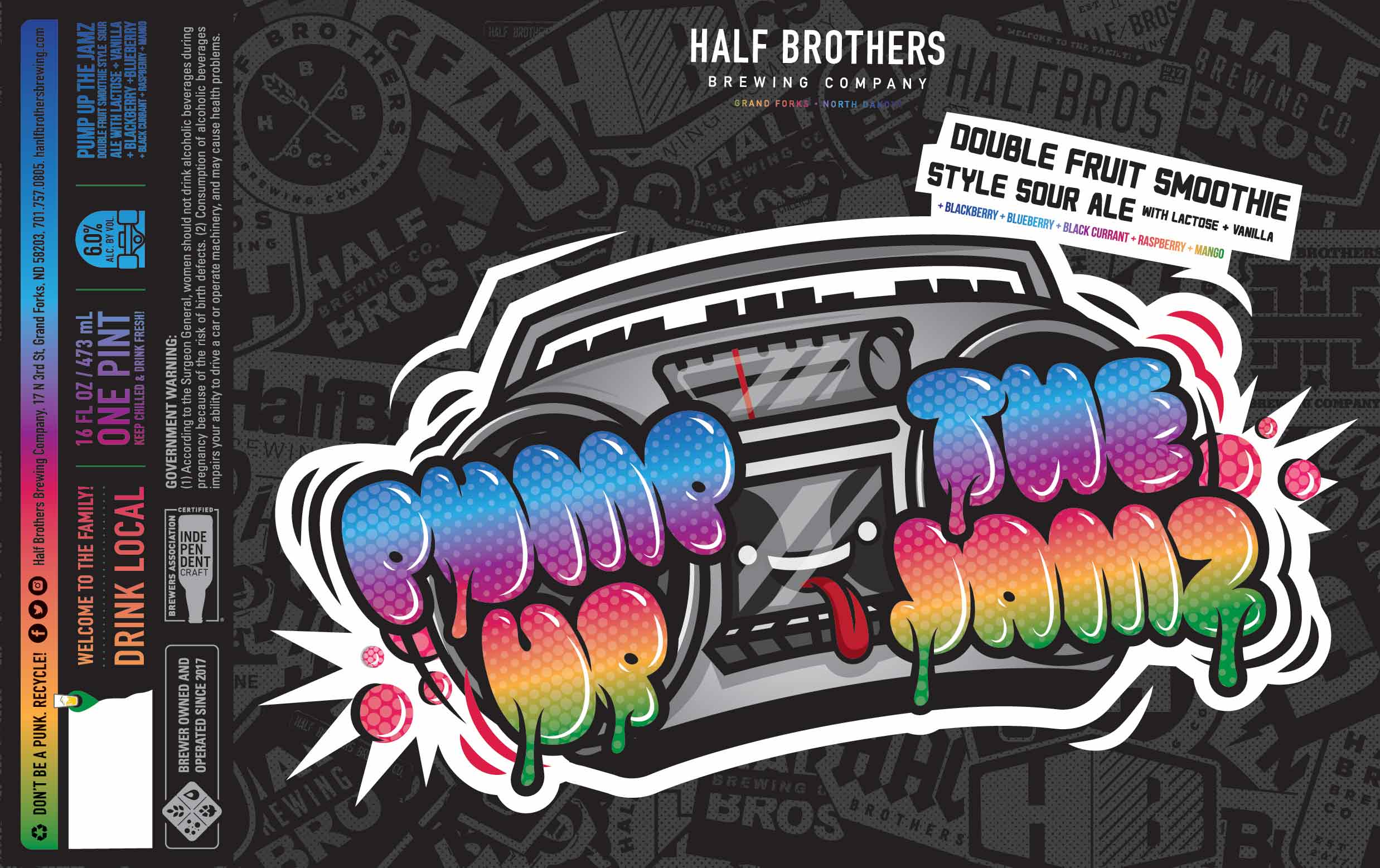 Half Brothers Pump Up the Jamz Sour Ale – CraftShack - Buy craft