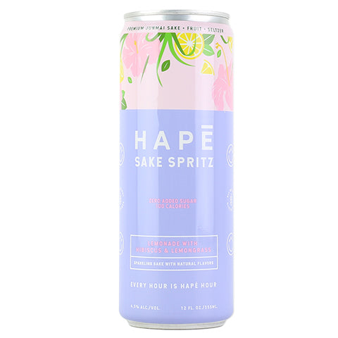 Hape Sake Spritz Lemonade with Hibiscus and Lemongrass Seltzer