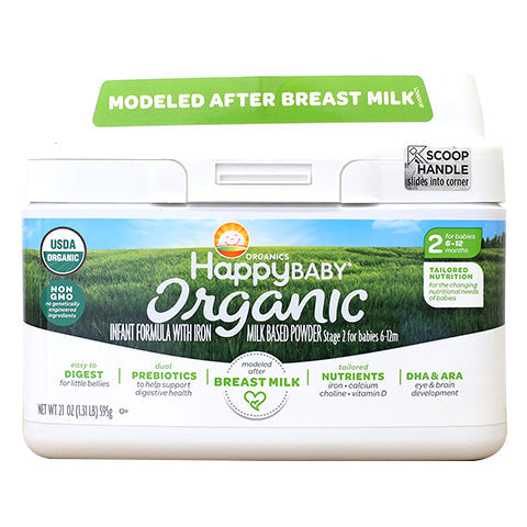 Happy Baby Organic Infant Formula, Stage 2