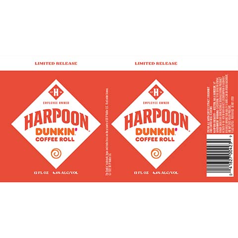 Harpoon Dunkin' Coffee Roll Cream Ale