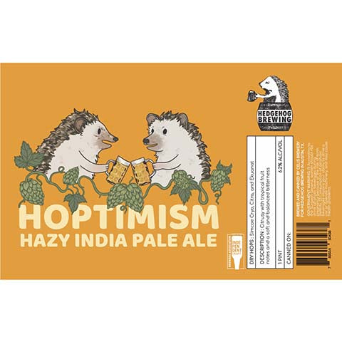Hedgehog Hoptimism Hazy IPA