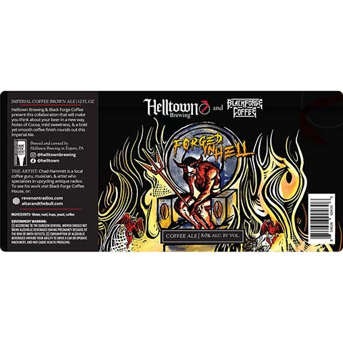 Helltown/Black Forge Coffee Forged In Hell Coffee Ale