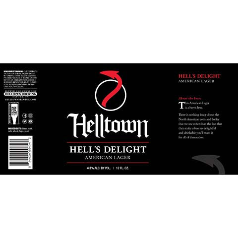 Helltown Hell's Delight American Lager