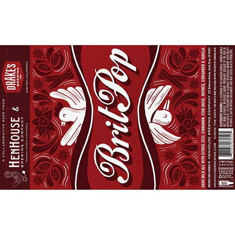 HenHouse Brit Pop Dark Mild Ale
