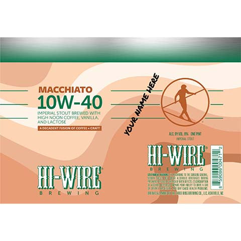 Hi-Wire Macchiato 10W-40 Imperial Stout