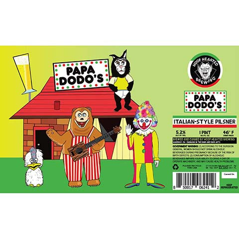 Hoof Hearted Papa Dodo's Italian Pilsner