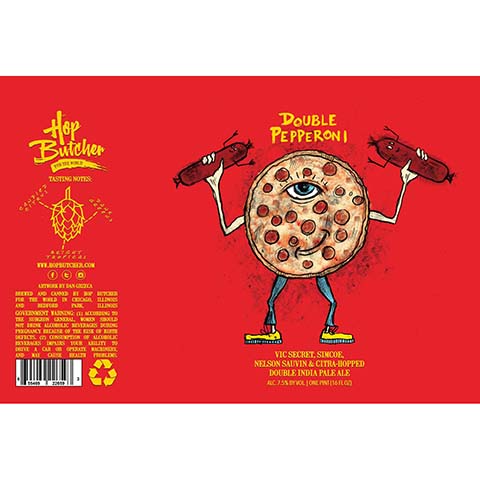 Hop Butcher Double Pepperoni DIPA