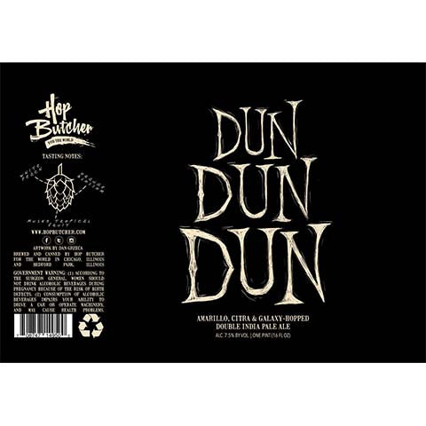 Hop Butcher Dun Dun Dun DIPA