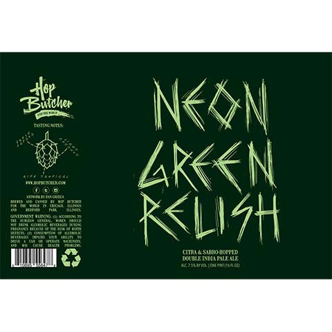 Hop Butcher Neon Green Relish DIPA