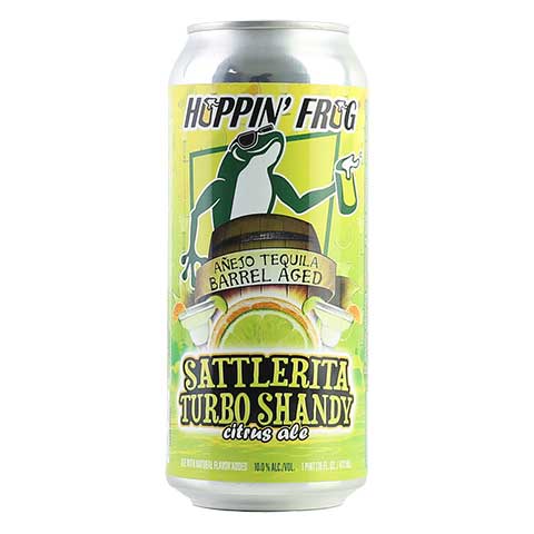 Hoppin' Frog Anejo Tequila Barrel-Aged Sattlerita Turbo Shandy Citrus Ale