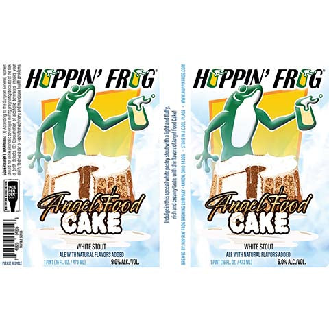 Hoppin' Frog Angel Food Cake White Stout