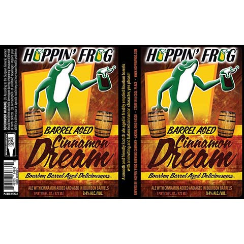 Hoppin' Frog Barrel Aged Cinnamon Dream