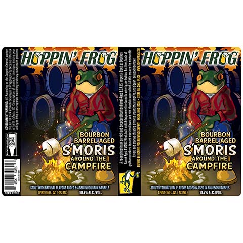 Hoppin' Frog Bourbon Barrel Aged S'moris Around The Campfire Stout