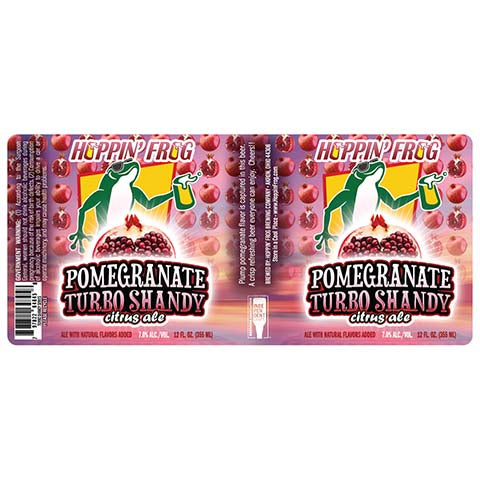 Hoppin' Frog Pomegranate Turbo Shandy Citrus Ale