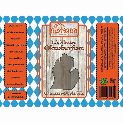 Hopside It's Always Oktoberfest Marzen Ale