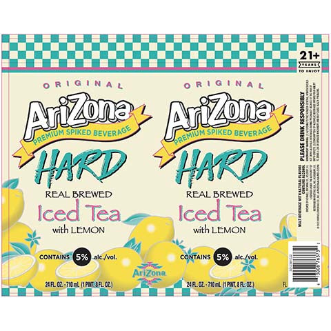 Hornell Arizona Premium Spiked Beverage Hard Iced Tea (Lemon)
