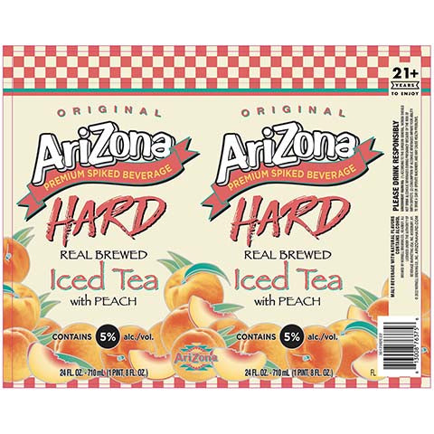 Hornell Arizona Premium Spiked Beverage Hard Iced Tea (Peach)