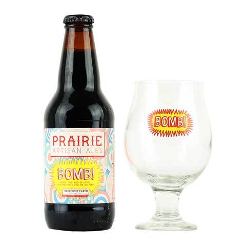 Prairie BOMB Imperial Stout with Glassware
