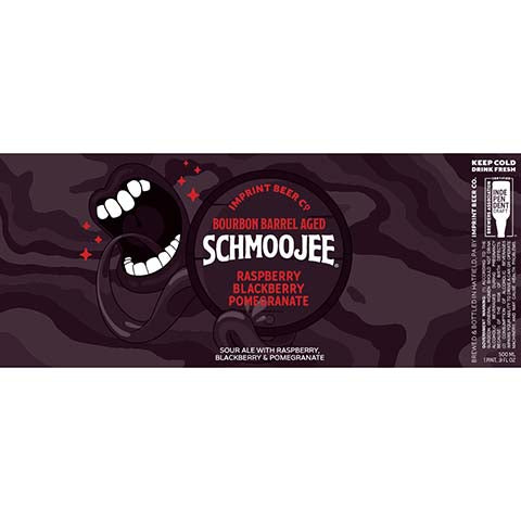 Imprint Beer Bourbon Barrel Aged Schmoojee Sour Ale (Raspberry, Blackberry, Pomegranate)
