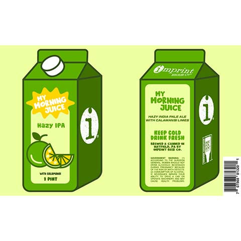 Imprint My Morning Juice Hazy IPA (Calamansi)