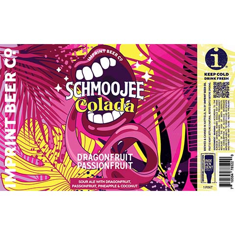 Imprint Schmoojee Dragonfruit Passionfruit Colada Sour