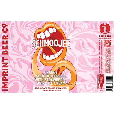 Imprint Schmoojee Orange Schmoojeesicle Strawberry Swirl Ice Cream Sour
