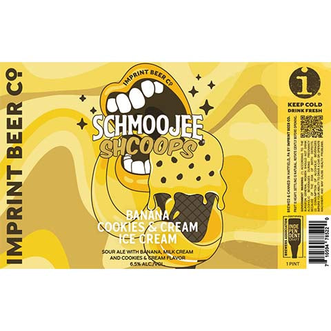 Imprint Schmoojee Shcoops Banana Cookie & Cream Ice Cream Sour