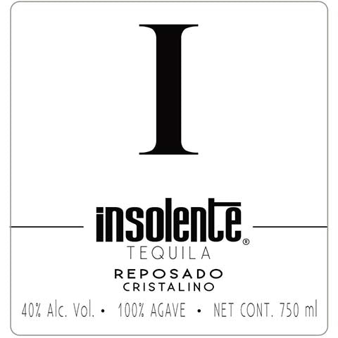 Insolente-Tequila-Reposado-Cristalino-750ML-BTL