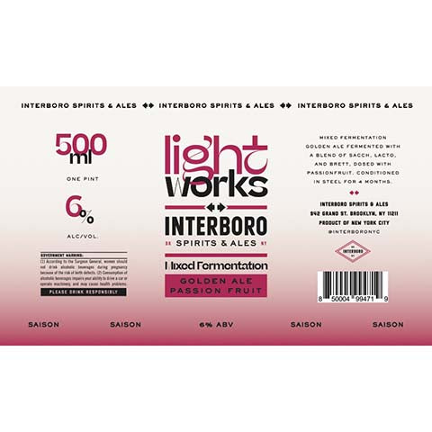 Interboro Light Works Golden Ale