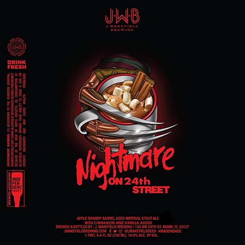 J. Wakefield Nightmare on 24th Street Imperial Stout Ale