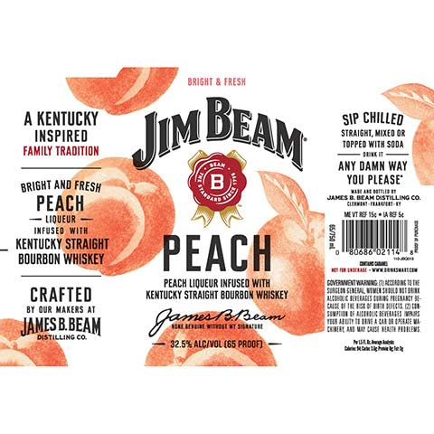 Jim Beam Peach Liqueur – Buy Liquor Online