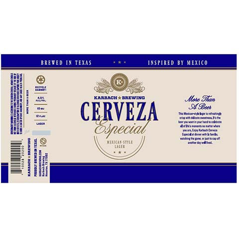 Karbach Cerveza Especial Lager