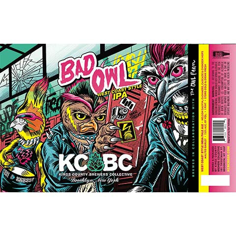 Kings County Brewers Collective Bad Owl IPA