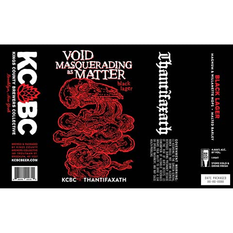 Kings County Brewers Collective Void Masquerading as Matter Black Lager