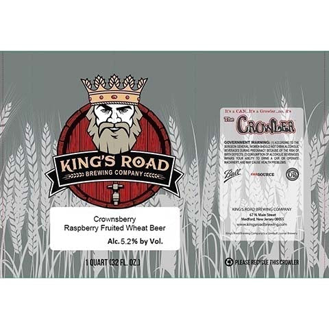 Kings-Road-Crownsberry-Raspberry-Fruited-Wheat-Beer-32OZ-CAN